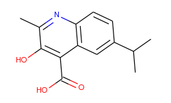 4-Quinolinecarboxylic acid, 3-hydroxy-2-methyl-6-(1-methylethyl)-
