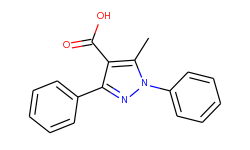 1H-Pyrazole-4-carboxylic acid, 5-methyl-1,3-diphenyl-