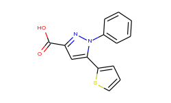 1-phenyl-5-(2-thienyl)-1h-pyrazole-3-carboxylic acid
