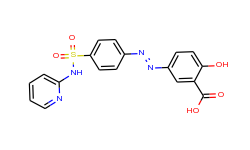 Benzoic acid, 2-hydroxy-5-[[4-[(2-pyridinylamino)sulfonyl]phenyl]azo]-