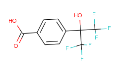 Benzoic acid, 4-[2,2,2-trifluoro-1-hydroxy-1-(trifluoromethyl)ethyl]-