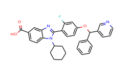 1-Cyclohexyl-2-[2-fluoro-4-(phenyl-pyridin-3-yl-methoxy)-phenyl]-1H-benzoimidazole-5-carboxylic acid