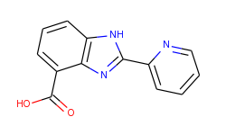 1H-Benzimidazole-4-carboxylic acid, 2-(2-pyridinyl)-