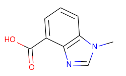 1H-Benzimidazole-4-carboxylic acid, 1-methyl-