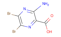 3-Amino-5,6-dibromopyrazine-2-carboxylic acid