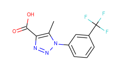 5-methyl-1-[3-(trifluoromethyl)phenyl]-1H-1,2,3-triazole-4-carboxylic acid