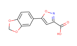 3-Isoxazolecarboxylic acid, 5-(1,3-benzodioxol-5-yl)-