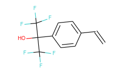 1,1,1,3,3,3-hexafluoro-2-(4-vinylphenyl)-propan-2-ol