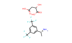 2-hydroxybutanedioic acid-(1r)-1-[3,5-bis(triflu oromethyl)phenyl]-n-methylethanamine (1:1)