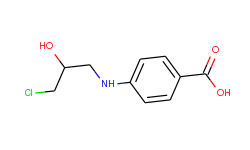 4-(3-chloro-2-hydroxypropylamino)benzoic acid