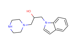 1-indol-1-yl-3-piperazin-1-yl-propan-2-ol