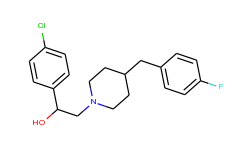 alpha-(4-chlorophenyl)-4-[(4-fluorophenyl)methyl]-1-piperidineethanol