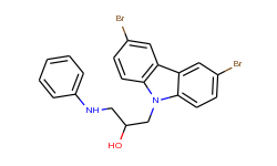 1-(3,6-dibromo-carbazol-9-yl)-3-phenylamino-propan-2-ol