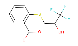 2-[(3,3,3-trifluoro-2-hydroxypropyl)sulfanyl]-benzenecarboxylic acid