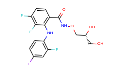 (r)-n-(2,3-dihydroxypropoxy)-3,4-difluoro-2-(2-fluoro-4-iodophenylamino)benzamide