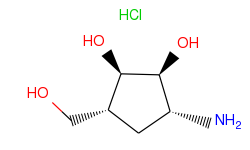 (1R,2S,3R,5R)-3-Amino-5-(hydroxymethyl)cyclopentane-1,2-diol hydrochloride