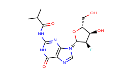 Guanosine, 2'-deoxy-2'-fluoro-N-(2-methyl-1-oxopropyl)-