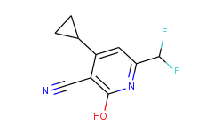 4-cyclopropyl-6-(difluoromethyl)-2-hydroxynicotinonitrile