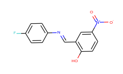 2-{[(4-fluorophenyl)imino]methyl}-4-nitrophenol