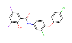 3'-chloro-4'-(4-chlorophenoxy)-3,5-diiodosalicylanilide