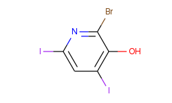 2-bromo-4,6-diiodo-3-pyridinol