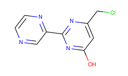 6-(chloromethyl)-2-(pyrazin-2-yl)pyrimidin-4-ol