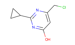 6-(chloromethyl)-2-cyclopropylpyrimidin-4-ol