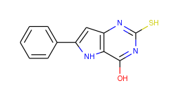 2-mercapto-6-phenyl-5h-pyrrolo-[3,2-d]pyrimidin-4-ol