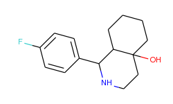 1-(4-fluoro-phenyl)-octahydro-isoquinolin-4a-ol