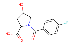 1-(4-fluorobenzoyl)-4-hydroxy-2-pyrrolidinecarboxylic acid