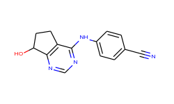 4-(7-hydroxy-6,7-dihydro-5h-cyclopenta[d]pyrimidin-4-ylamino)benzonitrile