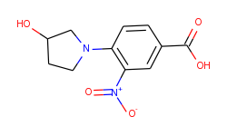 4-(3-hydroxy-1-pyrrolidinyl)-3-nitrobenzoic acid