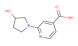 2-(3-hydroxy-1-pyrrolidinyl)isonicotinic acid
