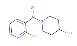 (2-chloro-3-pyridinyl)(4-hydroxy-1-piperidinyl)-methanone