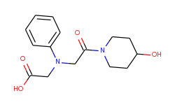 [[2-(4-hydroxypiperidin-1-yl)-2-oxoethyl](phenyl)-amino]acetic acid