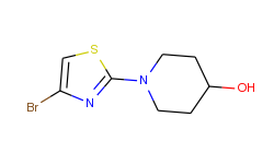 4-bromo-2-(4-hydroxypiperidino)thiazole