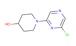 1-(6-chloro-2-pyrazinyl)-4-piperidinol