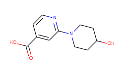 2-(4-hydroxy-1-piperidinyl)isonicotinic acid