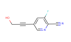 3-fluoro-5-(3-hydroxyprop-1-yn-1-yl)-picolinonitrile