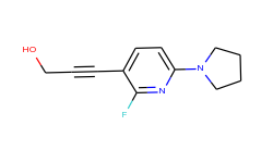 3-(2-fluoro-6-(pyrrolidin-1-yl)pyridin-3-yl)-prop-2-yn-1-ol