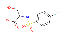 2-(4-fluoro-benzenesulfonylamino)-3-hydroxypropionic acid