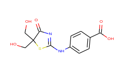 4-(5,5-bis-hydroxymethyl-4-oxo-4,5-dihydro-thiazol-2-ylamino)-benzoic acid