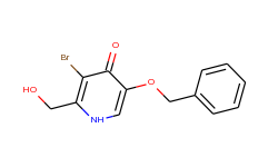 5-(benzyloxy)-3-bromo-2-(hydroxymethyl)-4(1h)-pyridinone