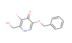 5-(benzyloxy)-2-(hydroxymethyl)-3-iodo-4(1h)-pyridinone