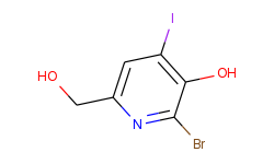 2-bromo-6-(hydroxymethyl)-4-iodopyridin-3-ol