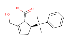 2-Cyclopentene-1-carboxylicacid, 5-(dimethylphenylsilyl)-2-(hydroxymethyl)-, (1R,5S)-