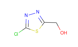 1,3,4-thiadiazole-2-methanol,5-chloro-