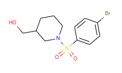 {1-[(4-bromophenyl)sulfonyl]-3-piperidinyl}methanol