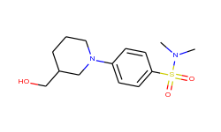 4-(3-(hydroxymethyl)piperidin-1-yl)-N,N-dimethylbenzenesulfonamide