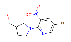 (1-(5-bromo-3-nitropyridin-2-yl)pyrrolidin-3-yl)-methanol